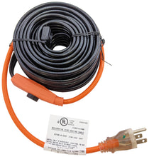 Load image into Gallery viewer, 30 Foot Pipe Heating Cable, Turns On and Off Automatically using Built-in Thermostat, Protects Pipes from Freezing, 120V, 210W
