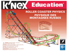 Load image into Gallery viewer, K&#39;NEX Roller Coaster Physics - 2,058 Parts, Creates 11 Models including Roller Coasters, Inclined Planes, and Loop Systems (78880)
