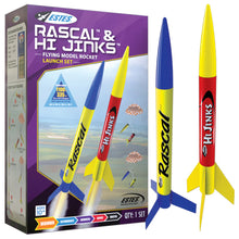 Load image into Gallery viewer, Estes Rascal &amp; HiJinks Launch Set - Includes 2 Pre-assembled Model Rockets (1499)
