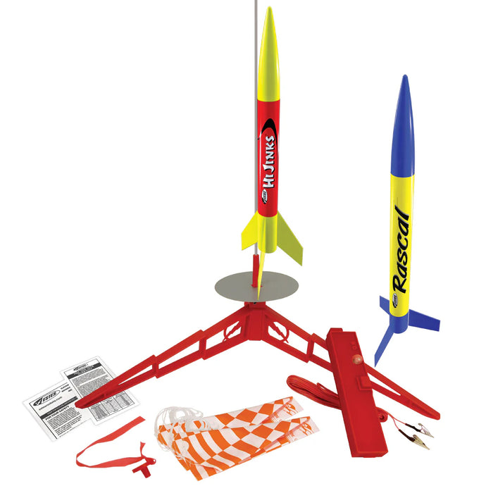 Estes Rascal & HiJinks Launch Set - Includes 2 Pre-assembled Model Rockets (1499)