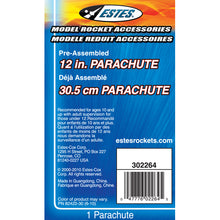 Load image into Gallery viewer, Estes 12 Inch Parachute for Model Rockets (002264)
