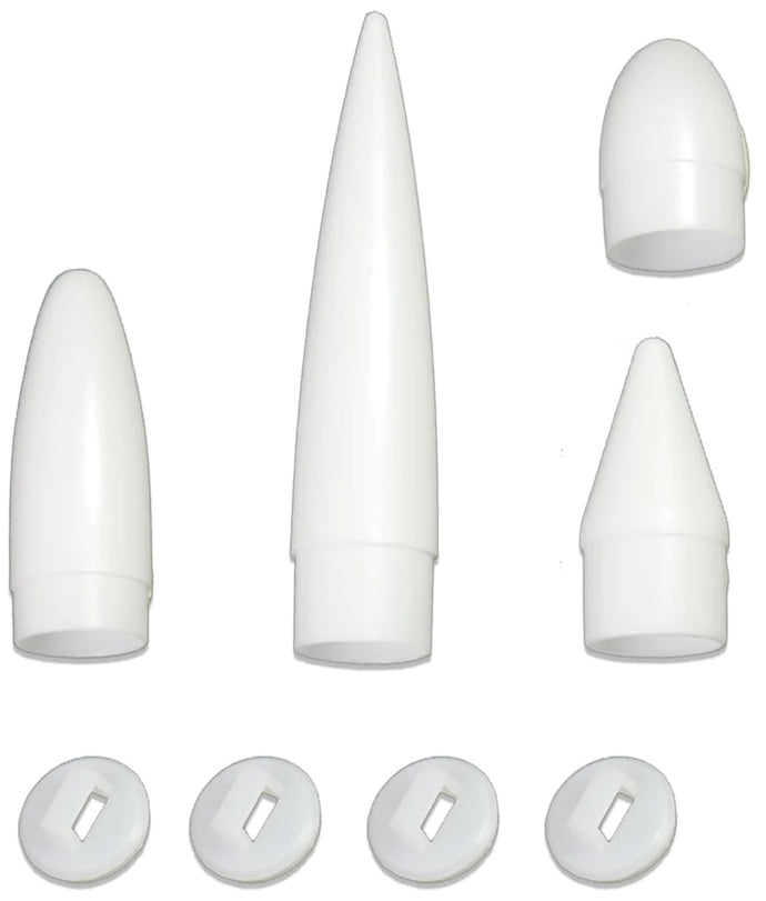 Estes NC-20 Nose Cone Pack - Includes 4 Cones that fit BT-20 Body Tubes (003161)