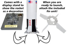 Load image into Gallery viewer, Estes Saturn V Pre-Assembled Model Rocket, 1:200 Scale (002160)
