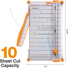 Load image into Gallery viewer, Fiskars SureCut™ Deluxe Craft Paper Trimmer - 12” Cut Length - Craft Paper Cutter with Grid Lines (152490-1006)
