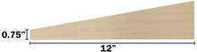 Load image into Gallery viewer, 12-inch Basswood Body Blank for Co2 Dragster
