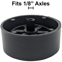 Load image into Gallery viewer, 100 Pack Black 40mm Rear Wheels with Spokes for Co2 Dragsters
