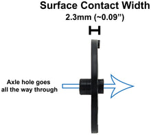 Load image into Gallery viewer, 100 Pack Black 35mm Front Wheels for Shell Style Co2 Dragsters
