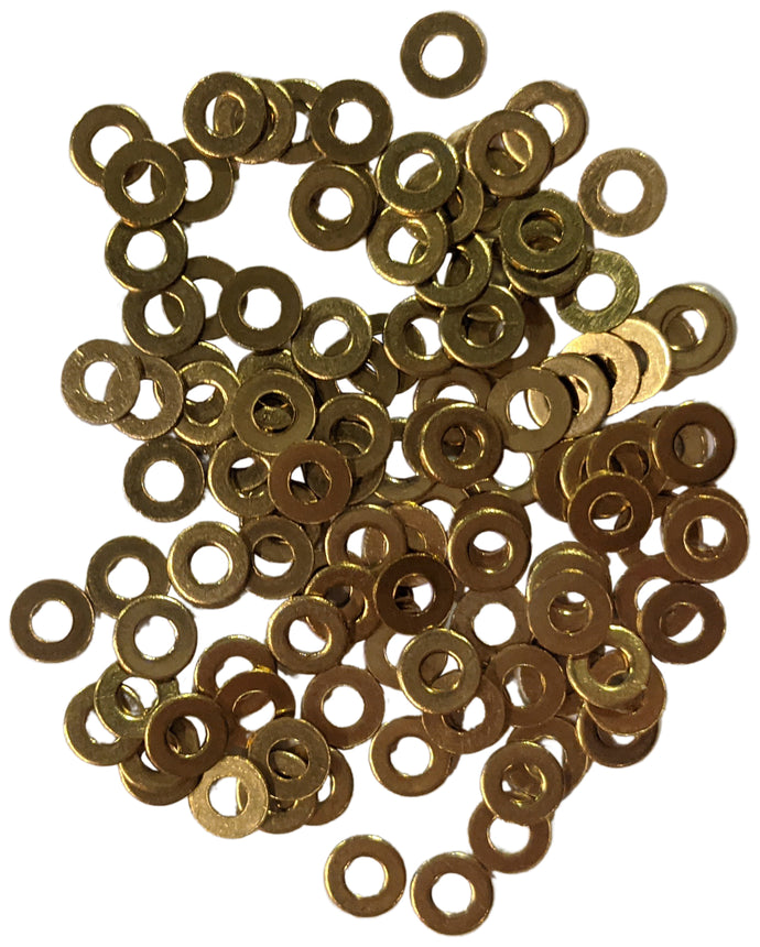 100 Pack 8mm Axle Washers for CO2 Dragsters, Pinewood Derby, Hobby Models