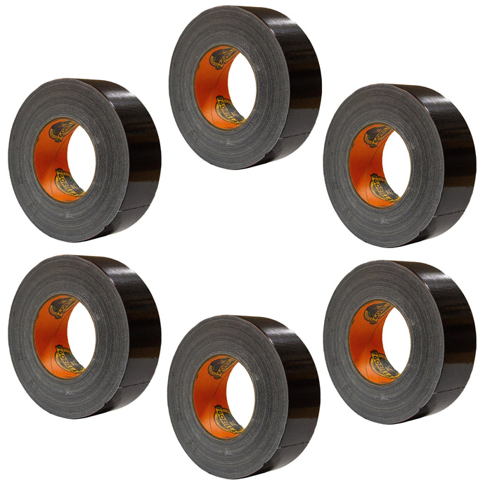 Gorilla 6 Pack 30 Yard Rolls Black Gorilla Tape, 1.88