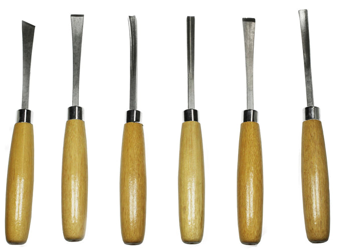 ProEdge 6-Piece Beginner's Wood Carving Set - Includes Chisels and Gouges (35011)