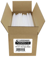 Load image into Gallery viewer, Surebonder 90 Pack Full Size 10&quot; Long x 7/16&quot; Diameter Clear Hot Glue Sticks for High &amp; Low Temperatures (725R510)
