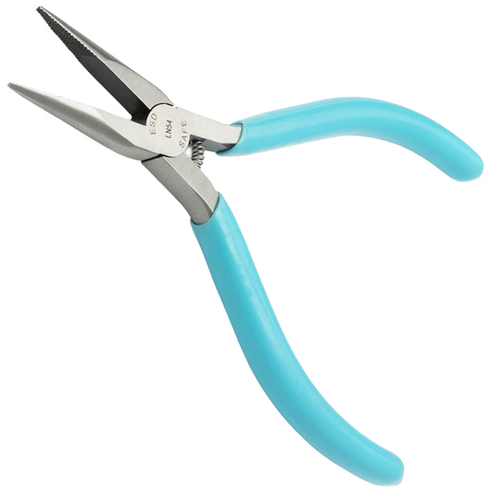 Xcelite 5-Inch Long Nose Pliers with Serrated Jaws, General Purpose (LN54VN)