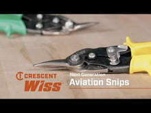 Load and play video in Gallery viewer, Wiss 9-3/4&quot; Compound Action Straight, Left, and Right Cut Aviation Snips (M3R)
