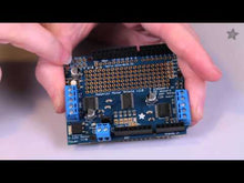 Load and play video in Gallery viewer, Adafruit Motor/Stepper/Servo Shield for Arduino Kit (Motors not included)
