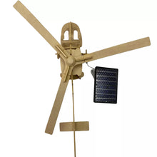 Load image into Gallery viewer, Solar Powered Wooden Helicopter Model with Motor Educational Kit
