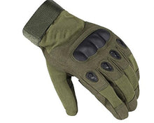 Load image into Gallery viewer, Size Medium Tactical Paintball Gloves with Knuckle Protection for Paintball, Airsoft, Cycling, and Motorcycle, Unisex, Foliage Green
