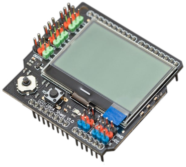 DFRobot DFR0287 LCD12864 Shield with LED Backlight, Compatible with Arduino