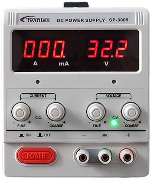 Variable 0-30V 0-5A DC Power Supply with 3-Digit LED Displays