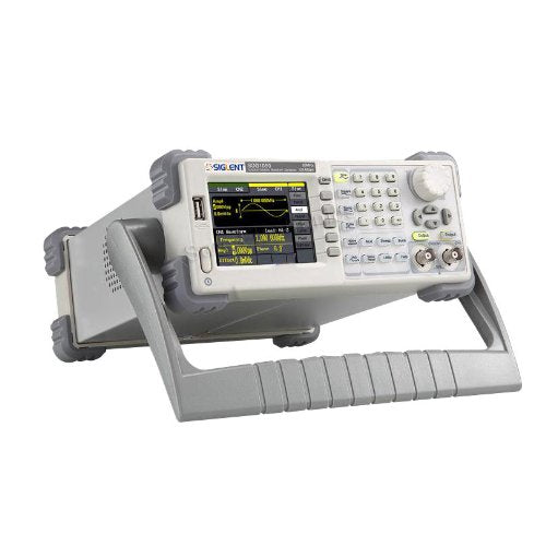 Apply DDS technology,provide 2 channels output,phase is adjustable,highest output frequency 50MHz | 125MSa/s sample rate,14bit vertical resolution,16Kpts wave length; | Output 5 types of standard waveform,internally installed 48 types of waveform; | Internally installed high precision,wide frequency is up to 200MHz; | Abundant modulation connection:USB Device,USB Host,support U Disk storage and software upgrading;