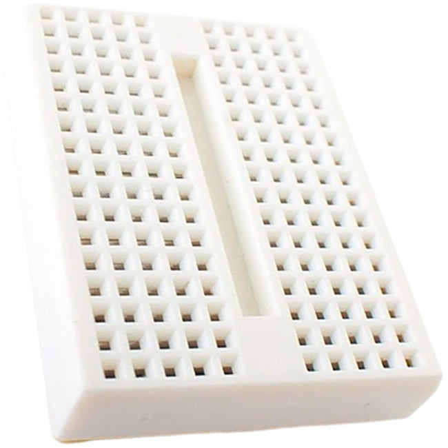 White Mini Solderless Breadboard, 170 Tie Points, 1.8