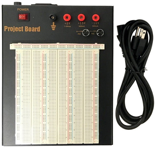 Powered Solderless Breadboard, 2390 Tie Points and 3 Regulated Power Supplies