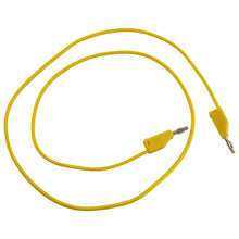 Load image into Gallery viewer, 36&quot; Yellow Banana to Banana Test Lead, Stackable Plugs
