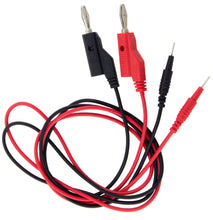 Load image into Gallery viewer, 36&quot; Banana to Test Pin Test Lead Set, Includes 1 Red and 1 Black Lead
