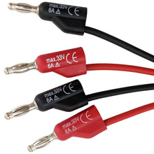 Load image into Gallery viewer, Banana to Banana Test Lead Set - Includes 1 Red and 1 Black, 36&quot; Length
