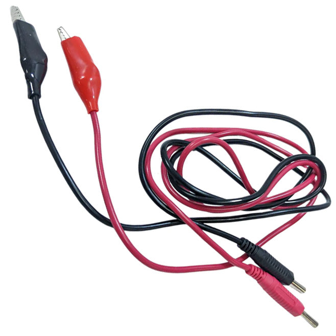 Banana to Alligator Clips Cable Set - Includes 1 Red and 1 Black Lead, 36