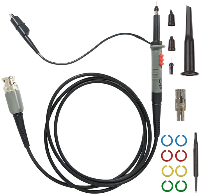 150 MHz Passive Oscilloscope Probe, 1X / 10X Switchable, Includes Accessory Set