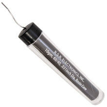 Load image into Gallery viewer, 10 Grams Rosin Core 60/40 Solder, 0.031&quot; Thick, Includes Dispensing Tube
