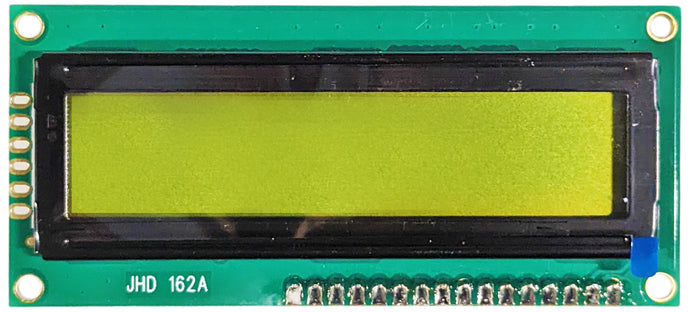 16x2 Dot Matrix Backlit LCD Module with Header Pins, Includes Driver & Controller, Measures 80x36x9.5mm (JHD162A)