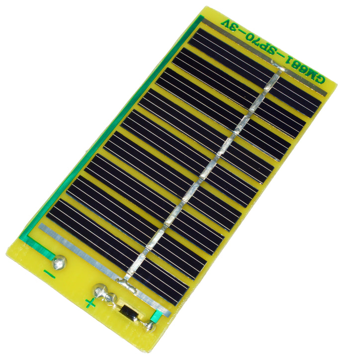 Mini Solar Cell, Voltage 5.0V (Voc), Current 60mA Isc (Typ), Size 53x109mm