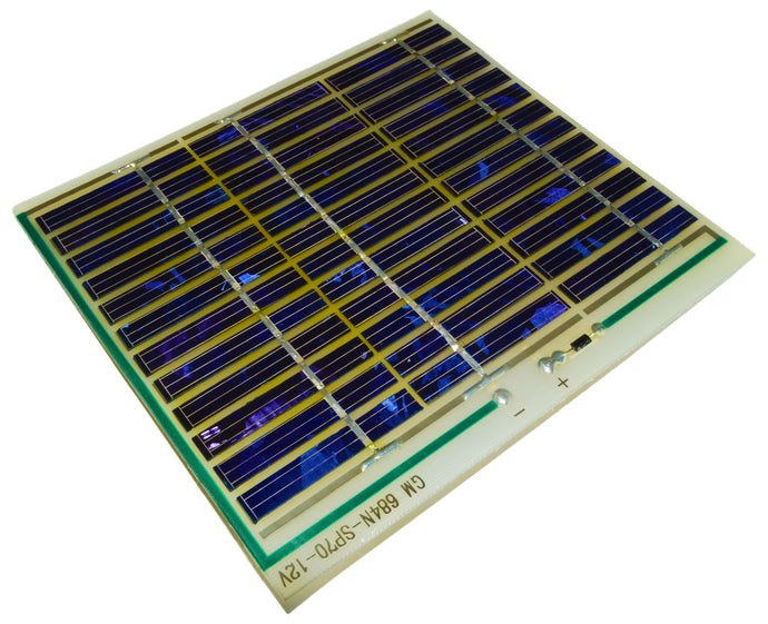 Mini Solar Cell, Voltage 18.0V (Voc), Current 120mA Isc (Typ), Size 138x154mm