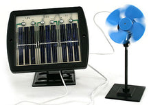 Load image into Gallery viewer, Educational Solar Energy Science Project Kit with Solar Panel, Motor, Lightbulb, Sound box, and Fan
