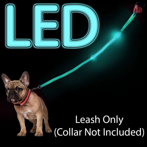 Vehicles will see you at night well in advance with this rechargeable illuminated leash | Measures approximately 4 feet in length, 1 inch wide. Hand loop is suitable for all size hands. | Easy to operate - simply squeeze the button on the leash to cycle the 4 different modes: Fast Flashing, Slow Flashing, On, and Off | Built-in battery can be recharged via the included USB cable | Leash is constructed of durable, long lasting material