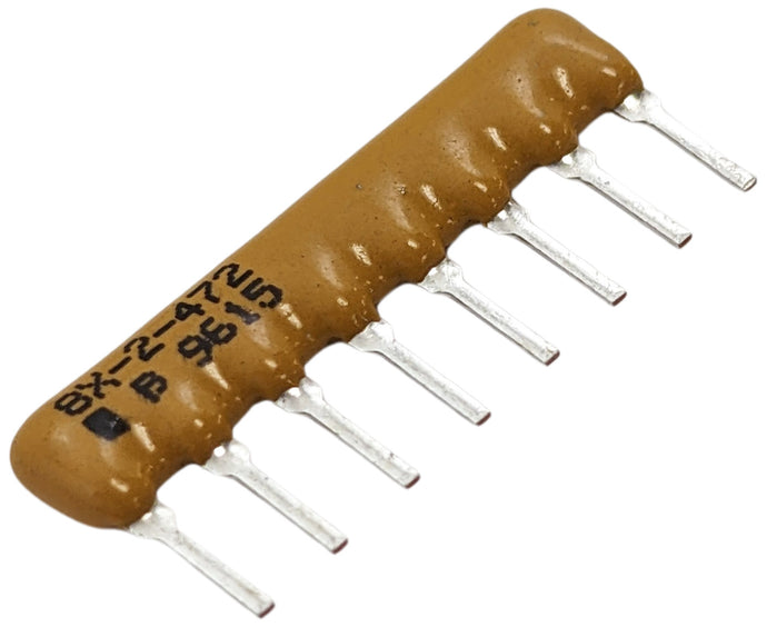 10 Pack Sip Resistor Network, 4.7K Ohms, 8 Pins, 4 Resistors