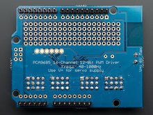 Load image into Gallery viewer, Adafruit 16-Channel 12-bit PWM/Servo Shield for Arduino - I2C interface
