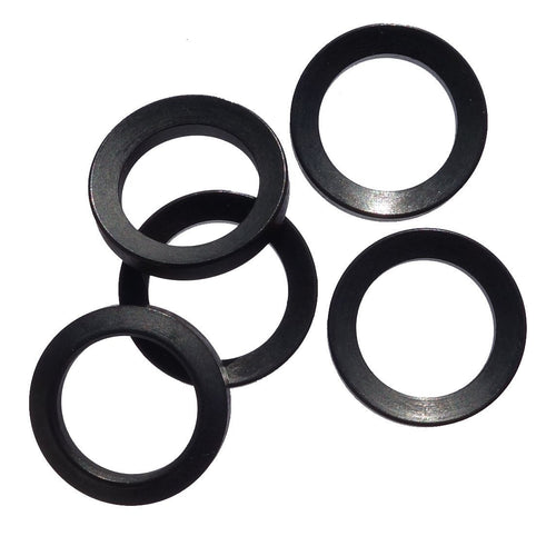 CNC Machined, mil spec, manganese phosphate | Pack of 5 of 1/2 inch x 28 thread steel Crush washer | Manufactured and branded by Electronix Express