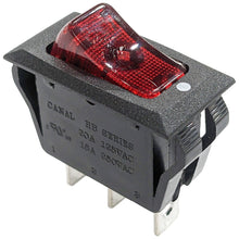 Load image into Gallery viewer, 15 Pack Lighted Rocker Switch, 20A 125VAC / 16A 250VAC, Fits 1.125&quot; x 0.66&quot; Panel Cutout
