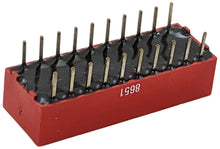 Load image into Gallery viewer, Rocker Style DIP Switch with 10 Switches, 20-Pin, SPST, Red Color, 27.4mm x 9.6mm x 7.9mm
