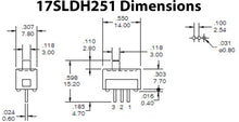 Load image into Gallery viewer, Mini SPDT Slide Switch with PC Leads on 0.1&quot; Center - Ideal for Breadboards
