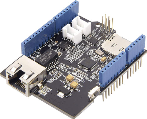 Supports Hardwired TCP/IP Protocols : TCP, UDP, ICMP, IPv4, ARP, IGMP, PPPoE | Supports 8 independent sockets simultaneously | Supports Power down mode | Supports Wake on LAN over UDP | Supports High Speed Serial Peripheral Interface(SPI MODE 0, 3)