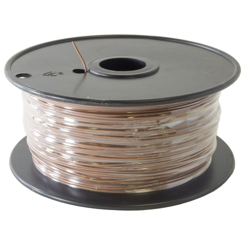 22 Gauge Hook Up Wire | Stranded Wire | 1000 feet in length (Brown Colored Wire) | Voltage Rating: 300 Volts | Stranded Tinned Copper