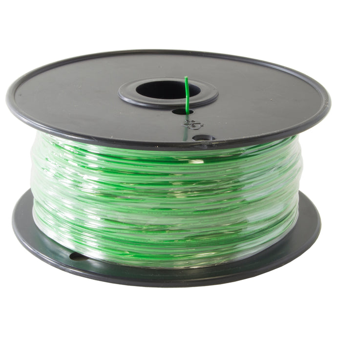 22 Gauge Hook Up Wire | Solid Wire | 1000 feet in length (Green Colored Wire) | Voltage Rating: 300 Volts | Solid Tinned Copper