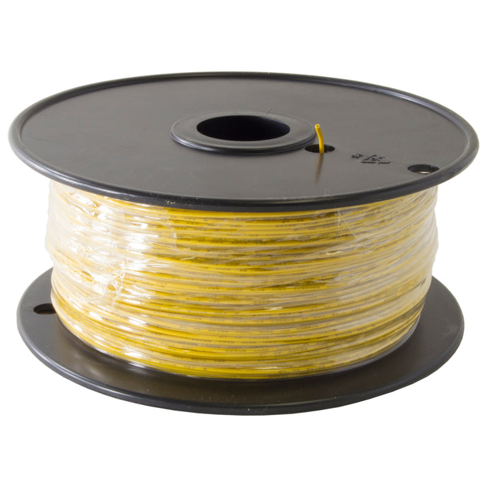 22 Gauge Hook Up Wire | Stranded Wire | 1000 feet in length (Yellow Colored Wire) | Voltage Rating: 300 Volts | Stranded Tinned Copper