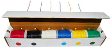 Load image into Gallery viewer, Solid 22 Gauge Hook Up Wire Kit - Includes 6 Different Color 100 Foot Spools, Tinned Copper, PVC Insulated
