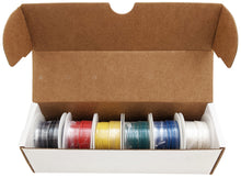 Load image into Gallery viewer, 26 Gauge Hook Up Wire Kit - Stranded Wire, Tinned Copper - Includes 6 Different Color 25 Foot Spools
