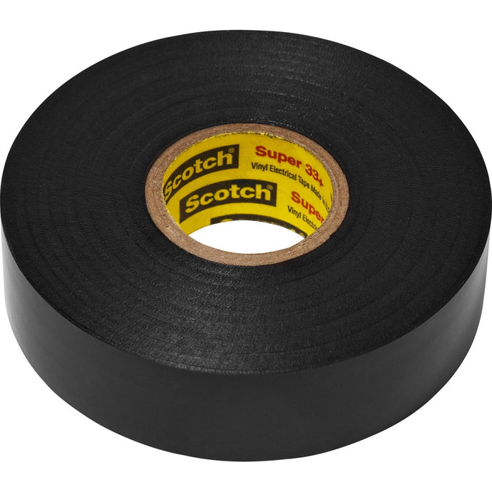 3M Super 33+ Vinyl Electrical Tape, 0.75-Inch Width x 66-Foot Length - Insulates and Protects Against Abrasion and Moisture, Protective Jacketing up to 600V Splice Insulation