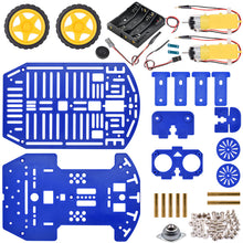 Load image into Gallery viewer, Magician Chassis with Motors and Wheel Encoder Kit for Arduino, Micro:bit, Raspberry Pi (4.33&quot; x 6.89&quot; x 3.15&quot;)
